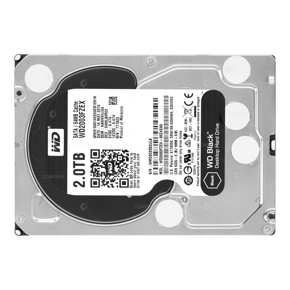 WD2003FZEX  WD HARD DRIVE 2TB 7.2K 6G SATA 3.5 LFF